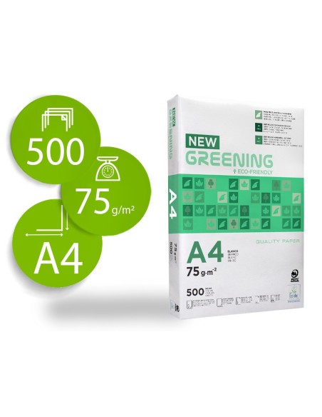 Papel fotocopiadora greening din a4 75 gramos...