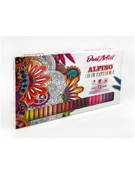 Rotulador alpino dual artist doble punta color...