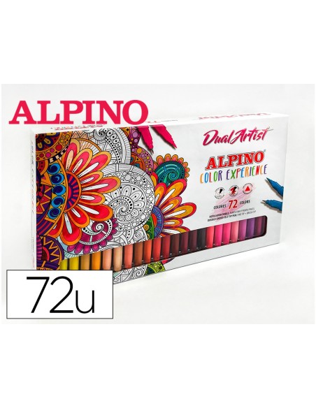 Rotulador alpino dual artist doble punta color...