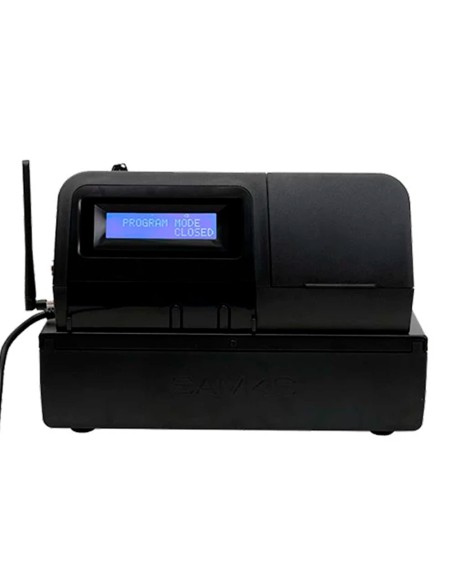 Registradora sam4s er-260ej 15 departamentos 10 empleados visor lcd cajon grande color negro 430x450x242 mm