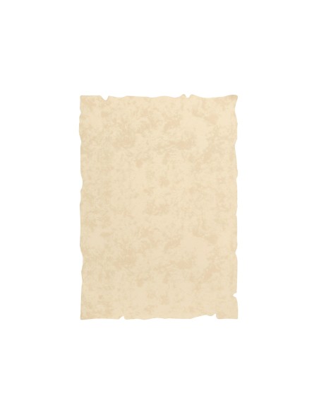 Papel pergamino liderpapel din a4 con bordes 180g/m2 color crema paquete de 50 hojas