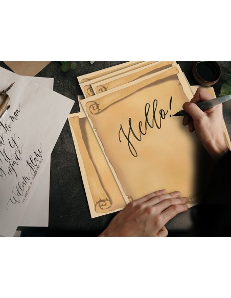 Papel pergamino liderpapel din a4 diploma 180 g/m2 paquete de 50 hojas