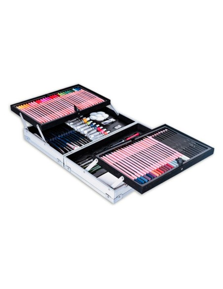 Maletin de pinturas daler rowney metalico 122...