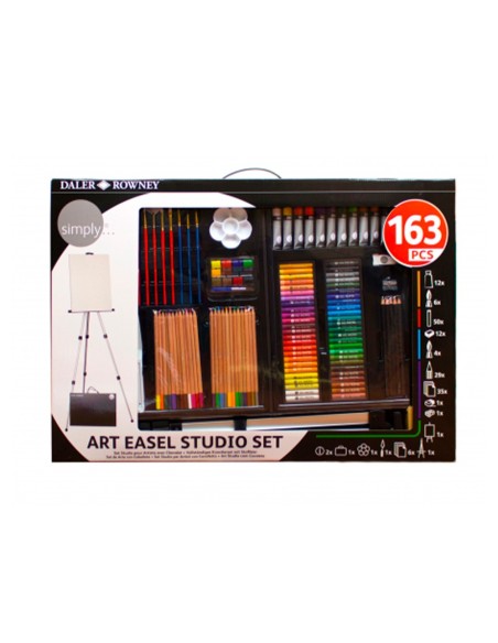 Set de pinturas daler rowney 163 piezas con...