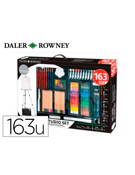 Set de pinturas daler rowney 163 piezas con...