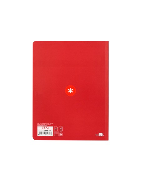 Libreta antartik a5+ plus cosida 48 hojas 90g/m2 rayado horizontal con margen 6 colores surtidos