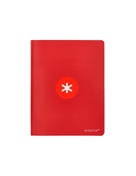 Libreta antartik a5+ plus cosida 48 hojas 90g/m2 rayado horizontal con margen 6 colores surtidos