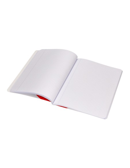 Libreta antartik a5+ plus cosida 48 hojas 90g/m2 cuadro 5mm con margen 6 colores surtidos
