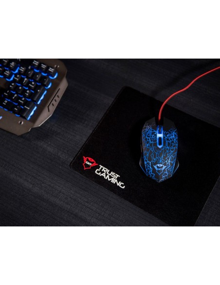 Raton trust gxt105x izza gaming optico luces...