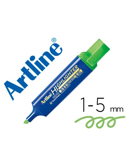Rotulador artline fluorescente eks-600 verde...