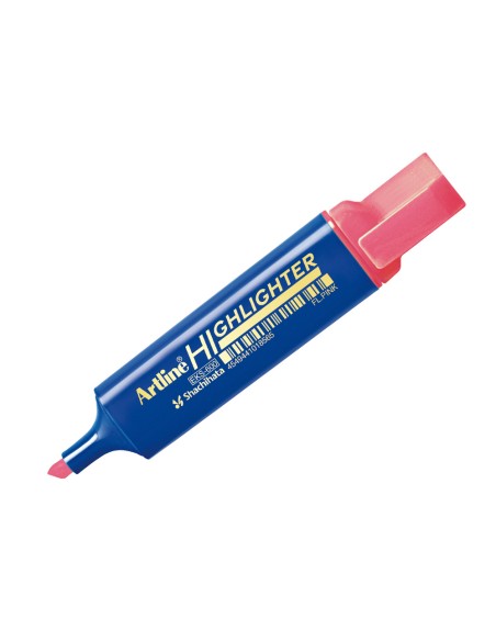 Rotulador artline fluorescente eks-600 rosa punta biselada