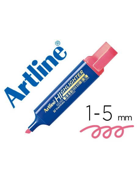 Rotulador artline fluorescente eks-600 rosa...