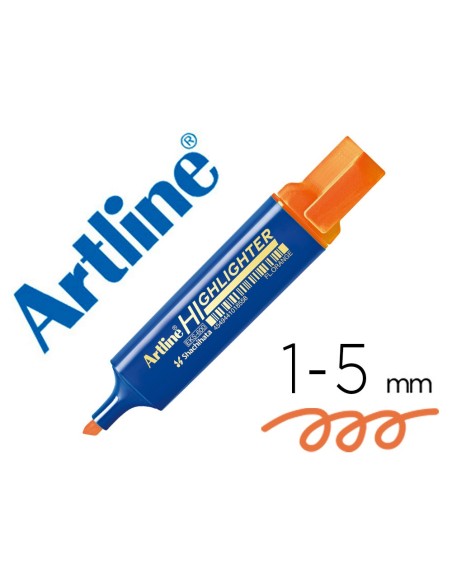 Rotulador artline fluorescente eks-600 naranja...