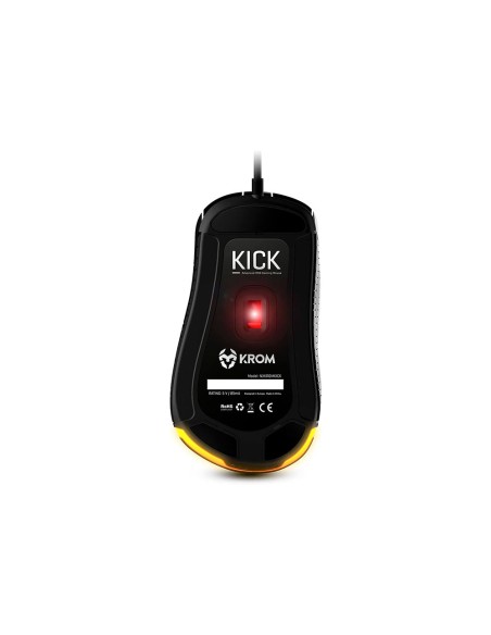 Raton krom kick gaming rgb optico 800-6200 dpi 7 botones iluminacion led rgb rainbow