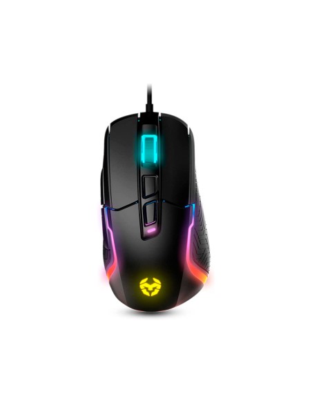 Raton krom kick gaming rgb optico 800-6200 dpi 7 botones iluminacion led rgb rainbow