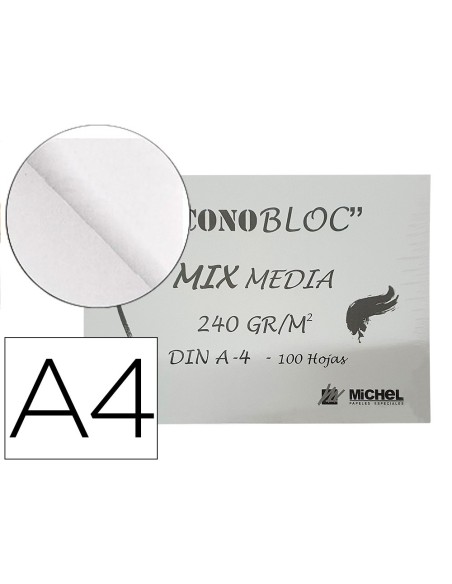 Bloc dibujo multitecnicas michel econobloc mix...