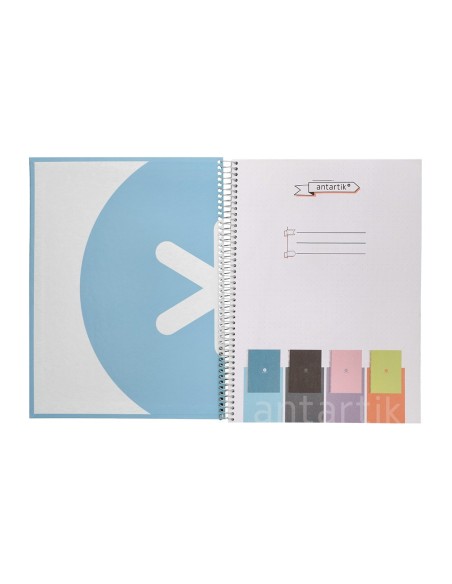 Cuaderno espiral a4 micro antartik dots tapa...