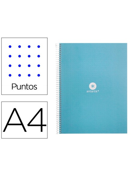 Cuaderno espiral a4 micro antartik dots tapa...