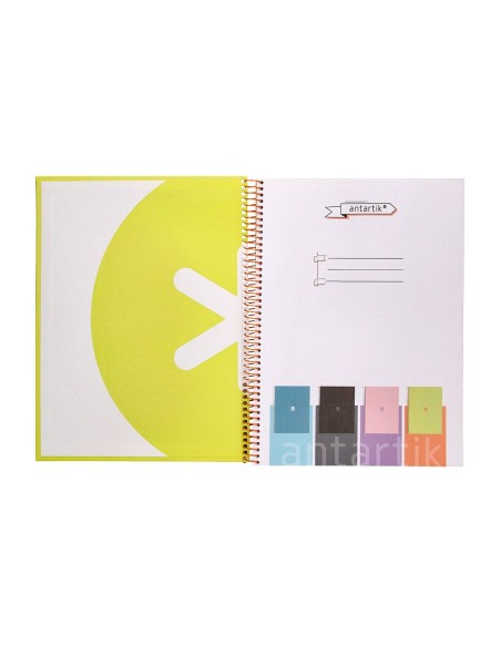 Cuaderno espiral a4 micro antartik dots tapa...