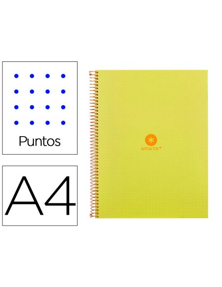 Cuaderno espiral a4 micro antartik dots tapa...