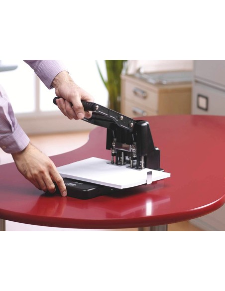 Taladrador rexel hd 2300 ultraintensiva metalico capacidad 300 hojas color negro