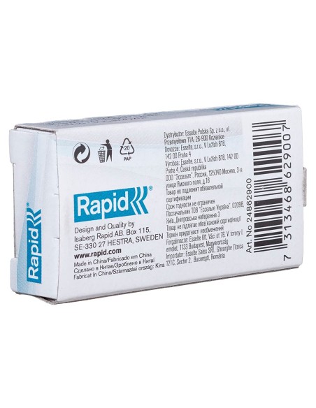 Grapas rapid 10/4 mm galvanizada caja de 1000...