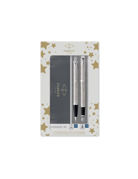 Juego parker im essential acero ct boligrafo +...