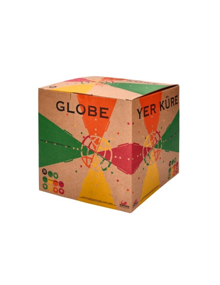 Globo terraqueo liderpapel con luz fisico y politico escribible diametro 30 cm