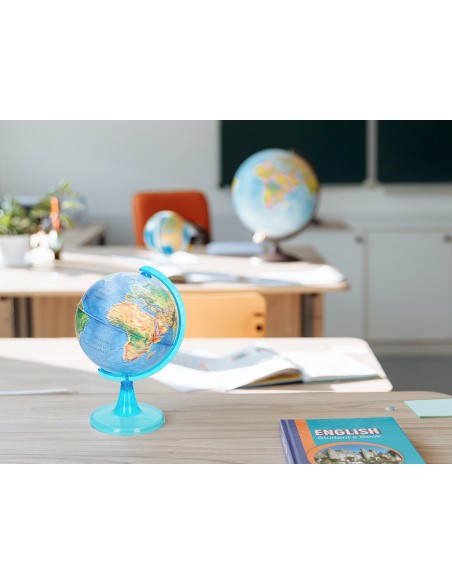 Globo terraqueo liderpapel mapa fisico diametro 15 cm