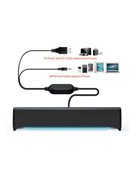Barra de sonido q-connect para pc con...