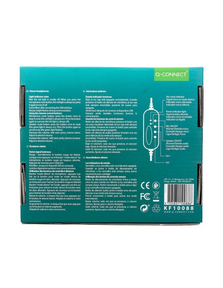 Auricular q-connect biaural diadema con...