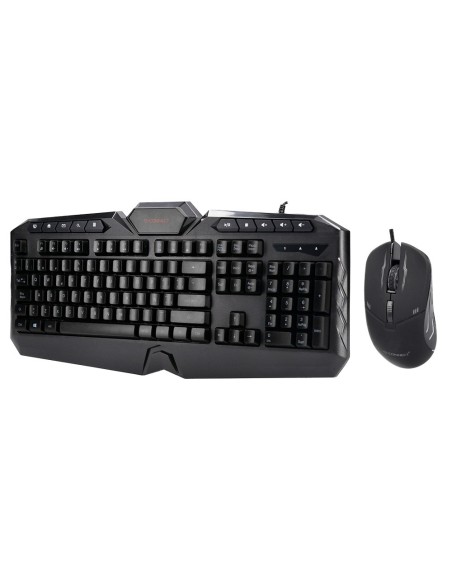 Set teclado y raton q-connect gaming con cable...