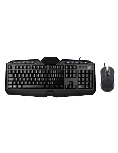 Set teclado y raton q-connect gaming con cable...