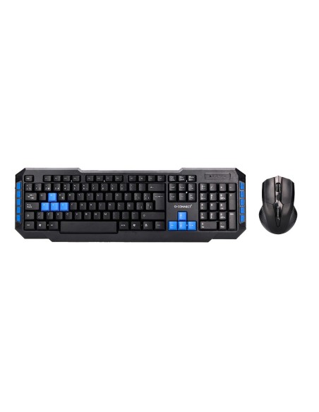 Set teclado y raton q-connect inalambrico...