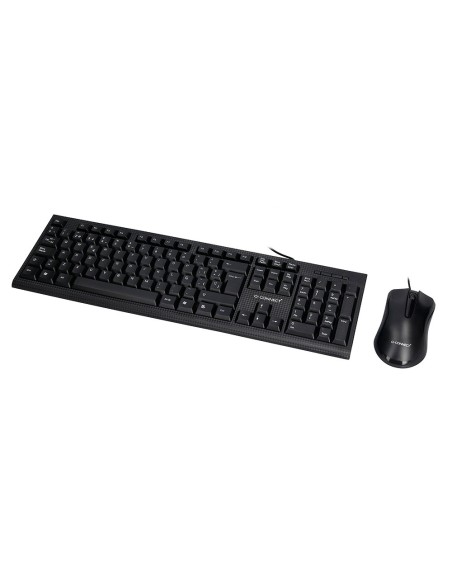 Set teclado y raton q-connect con cable color...