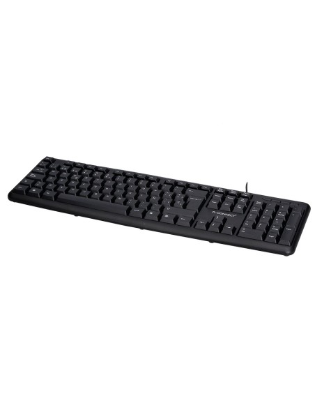 Teclado q-connect con cable 1,35 mt color negro