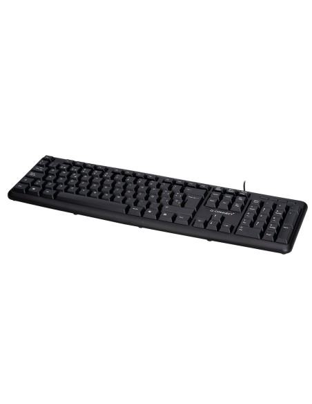 Teclado q-connect con cable 1,35 mt color negro