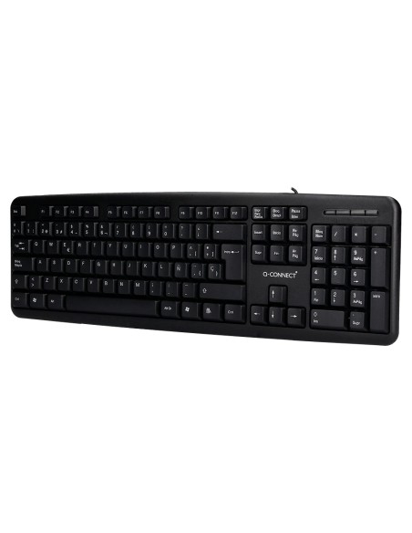 Teclado q-connect con cable 1,35 mt color negro