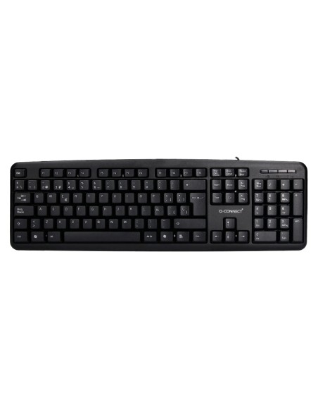 Teclado q-connect con cable 1,35 mt color negro
