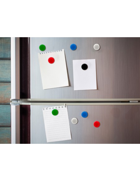 Iman para sujecion liderpapel ecouse pp recicladopara pizarra magnetica 20 mm caja de 10 unidades