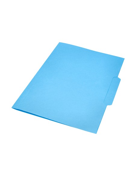 Subcarpeta cartulina liderpapel folio pestaña central 240g/m2 azul