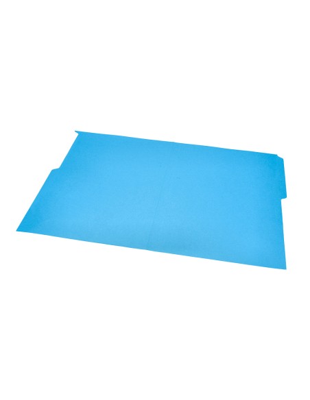 Subcarpeta cartulina liderpapel folio pestaña superior 240g/m2 azul