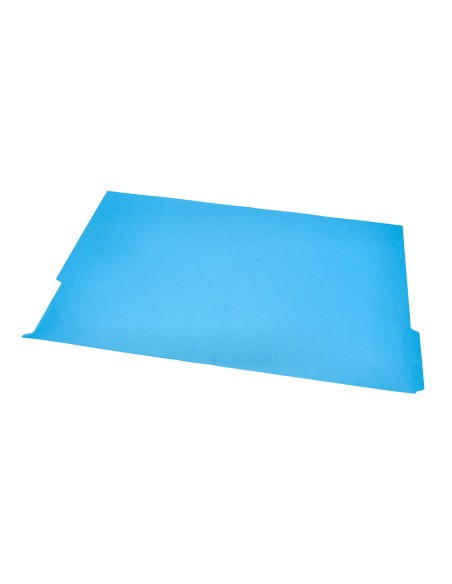 Subcarpeta cartulina liderpapel folio pestaña inferior 240g/m2 azul