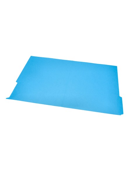 Subcarpeta cartulina liderpapel din a4 pestaña inferior 240g/m2 azul