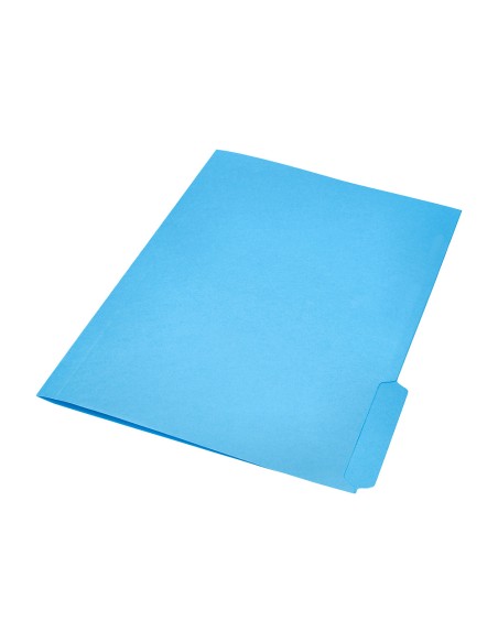 Subcarpeta cartulina liderpapel din a4 pestaña inferior 240g/m2 azul