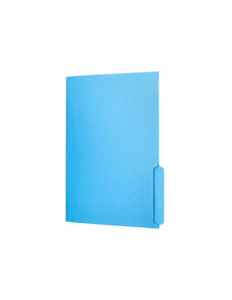 Subcarpeta cartulina liderpapel din a4 pestaña inferior 240g/m2 azul