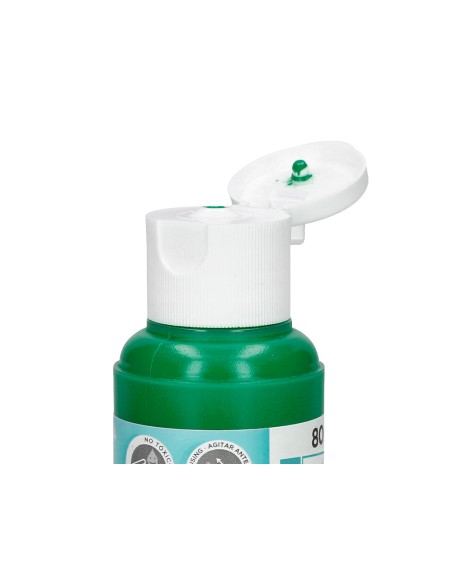Pintura acrilica liderpapel bote de 80 ml verde oscuro