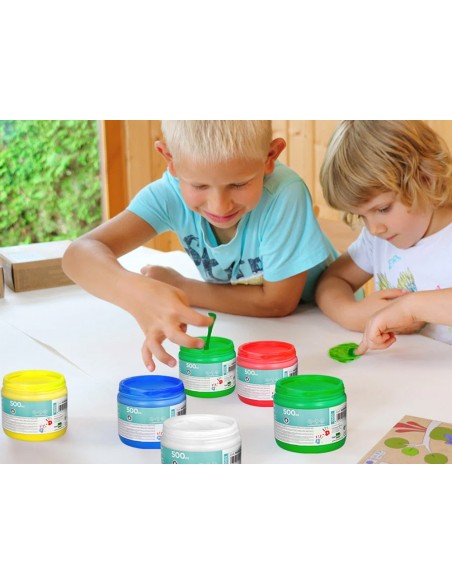 Pintura dedos liderpapel tarrina de 500 ml...