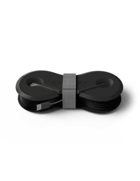 Auriculares groovy con microfono y estuche conector tipo-c color negro