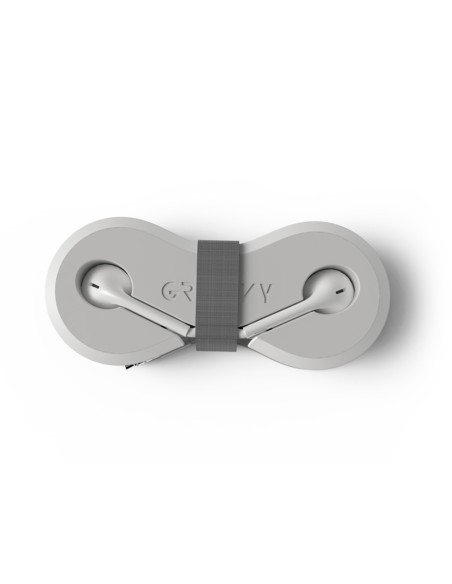 Auriculares groovy con microfono y estuche conector jack 3,5 mm color blanco